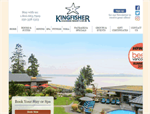 Tablet Screenshot of kingfisherspa.com